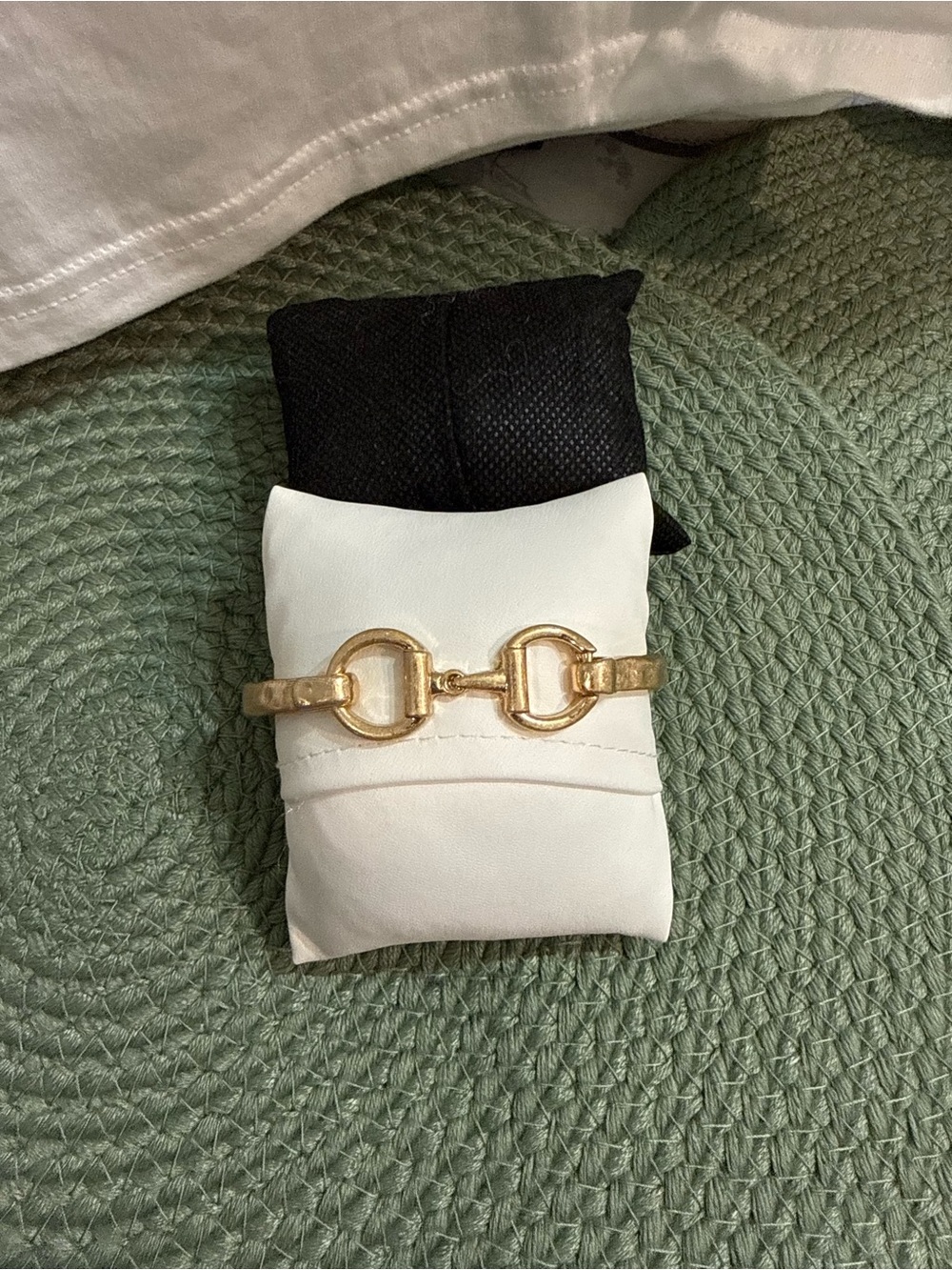 Gold Horsebit Bracelet Accent for Women